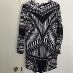 Black and white dress